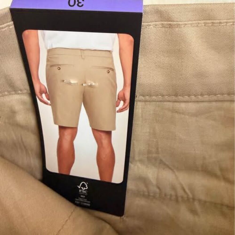 NWT Banana Republic Men's Stretch Chino Shorts - Size 30 (Khaki) - Picture 6 of 6